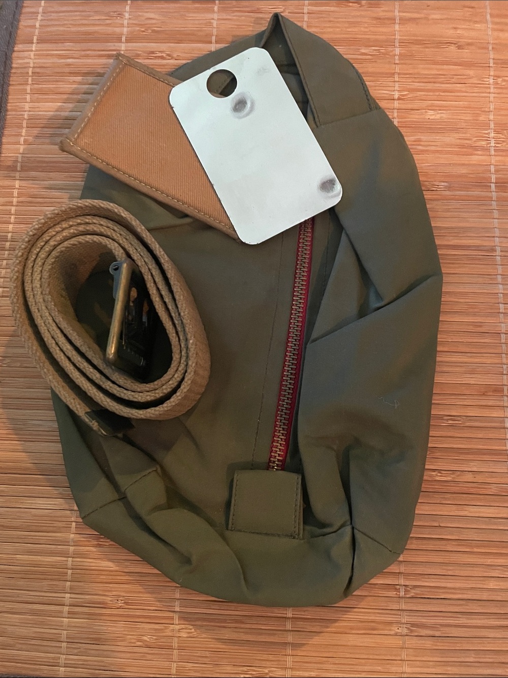 WW2 Personal hygiene bag, Belt and reflector mirror
